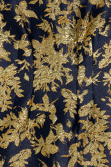 Ameno Jacquard Dress Navy And Gold Ameno Jacquard Dress Navy And Gold