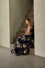 Amelia Jacquard Gown Black And Gold Amelia Jacquard Gown Black And Gold