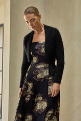 Amelia Jacquard Gown Black And Gold