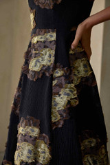 Amelia Jacquard Gown Black And Gold