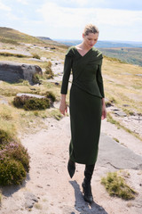 Iona Sculpt Stretch Crepe Dress Highland Green Iona Sculpt Stretch Crepe Dress Highland Green
