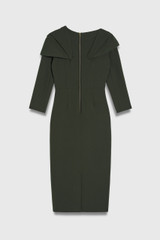Iona Sculpt Stretch Crepe Dress Highland Green Iona Sculpt Stretch Crepe Dress Highland Green