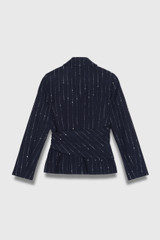 Collingham Wool Pinstripe Jacket Navy Collingham Wool Pinstripe Jacket Navy