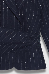 Collingham Wool Pinstripe Jacket Navy Collingham Wool Pinstripe Jacket Navy