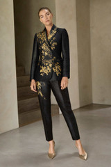 Knighton Jacquard Jacket Black And Gold Knighton Jacquard Jacket Black And Gold