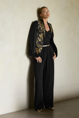Knighton Jacquard Jacket Black And Gold Knighton Jacquard Jacket Black And Gold