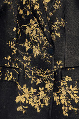 Knighton Jacquard Jacket Black And Gold Knighton Jacquard Jacket Black And Gold