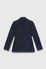 Knighton Wool Pinstripe Jacket Navy Knighton Wool Pinstripe Jacket Navy