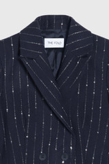 Knighton Wool Pinstripe Jacket Navy Knighton Wool Pinstripe Jacket Navy