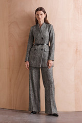 Kenwood Herringbone Wool Jacket Black And White Kenwood Herringbone Wool Jacket Black And White