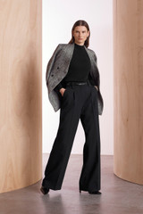 Kenwood Herringbone Wool Jacket Black And White Kenwood Herringbone Wool Jacket Black And White