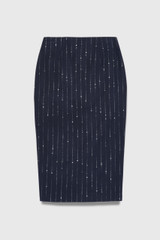 Kerrison Wool Pinstripe Pencil Skirt Navy Kerrison Wool Pinstripe Pencil Skirt Navy