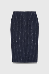 Kerrison Wool Pinstripe Pencil Skirt Navy Kerrison Wool Pinstripe Pencil Skirt Navy