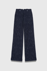 Hartwood Wool Pinstripe Trousers Navy Hartwood Wool Pinstripe Trousers Navy