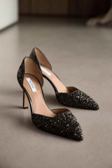 Treviso Metallic Heels 80 Black Treviso Metallic Heels 80 Black