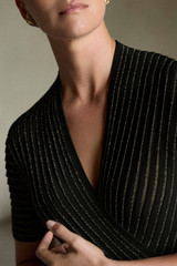 Jura Metallic Knit Dress Black Jura Metallic Knit Dress Black