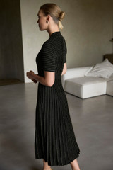 Jura Metallic Knit Dress Black Jura Metallic Knit Dress Black