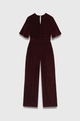 Langford Velvet Jumpsuit Dark Crimson Langford Velvet Jumpsuit Dark Crimson