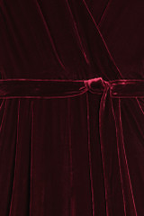 Langford Velvet Jumpsuit Dark Crimson Langford Velvet Jumpsuit Dark Crimson