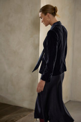 Lennox Velvet Jacket Navy Lennox Velvet Jacket Navy
