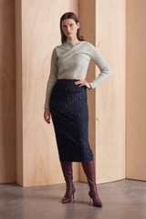 Elie Wool Cashmere Sweater Ivory Donegal Elie Wool Cashmere Sweater Ivory Donegal