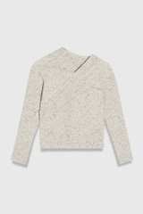 Elie Wool Cashmere Sweater Ivory Donegal Elie Wool Cashmere Sweater Ivory Donegal