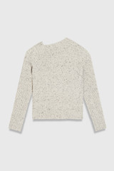 Elie Wool Cashmere Sweater Ivory Donegal Elie Wool Cashmere Sweater Ivory Donegal