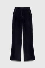 Lexington Velvet Trousers Navy
