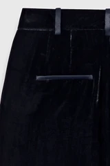 Lexington Velvet Trousers Navy