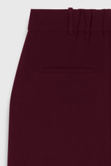 Adelaide Crepe Wide-Leg Trousers Dark Crimson Adelaide Crepe Wide-Leg Trousers Dark Crimson