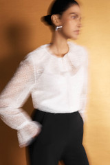 Soleto Sequin Lace Blouse Ivory Soleto Sequin Lace Blouse Ivory