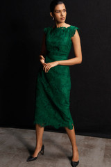 Ventura Lace Dress Dark Emerald Ventura Lace Dress Dark Emerald