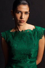 Ventura Lace Dress Dark Emerald Ventura Lace Dress Dark Emerald