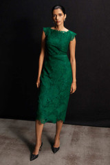 Ventura Lace Dress Dark Emerald Ventura Lace Dress Dark Emerald