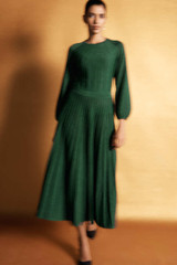 Lumia Metallic Knit Dress Dark Emerald - Welcome to the Fold LTD