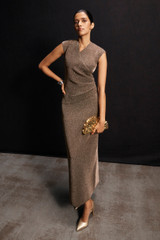 Venaria Metallic Knit Dress Pewter Venaria Metallic Knit Dress Pewter