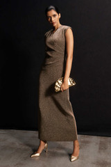 Venaria Metallic Knit Dress Pewter Venaria Metallic Knit Dress Pewter