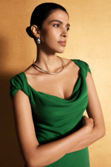Amorosi Silk Gown Deep Emerald Amorosi Silk Gown Deep Emerald