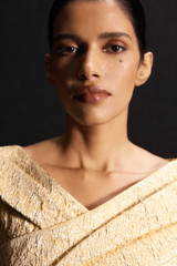 Palermo Jacquard Sleeveless Dress Gold Palermo Jacquard Sleeveless Dress Gold