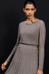 Ashford Metallic Knit Top Dark Silver Ashford Metallic Knit Top Dark Silver