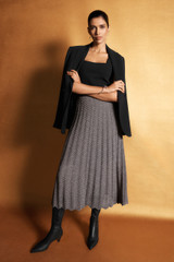 Irvine Metallic Knit Skirt Dark Silver Irvine Metallic Knit Skirt Dark Silver