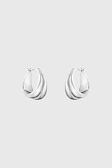 Sterling Silver Curve Earrings