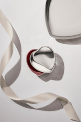 Small Stainless Steel Heart Pill Box