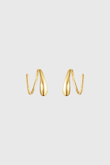 18k Yellow Gold Mercy Swirl Earrings - Welcome to the Fold LTD