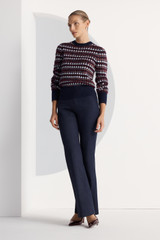 Ayen Metallic Jacquard Sweater Navy Ayen Metallic Jacquard Sweater Navy