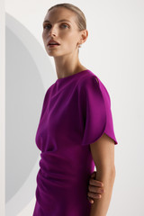 Salerno Crepe Dress Berry