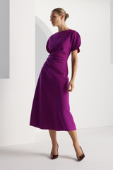 Salerno Crepe Dress Berry