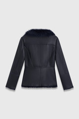 Torrano Shearling Jacket Dark Navy