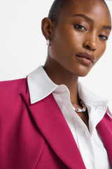 Merida Sculpt Stretch Crepe Jacket Magenta