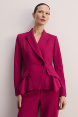 Merida Sculpt Stretch Crepe Jacket Magenta